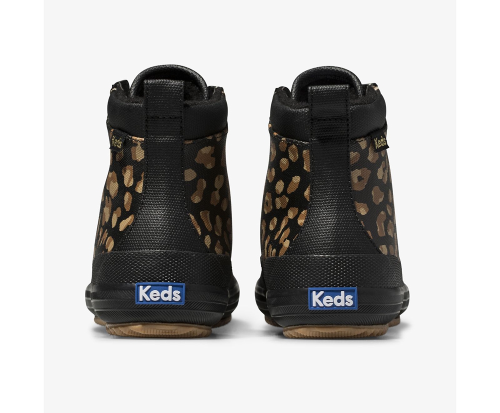 Keds Boots Leopard - Scout II Water-Resistant Canvas w/ Thinsulate™ - Womens VBHSMF-012